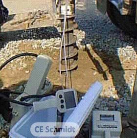 downhole flux chamber hollow stem auger
